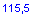Textfeld: 115,5